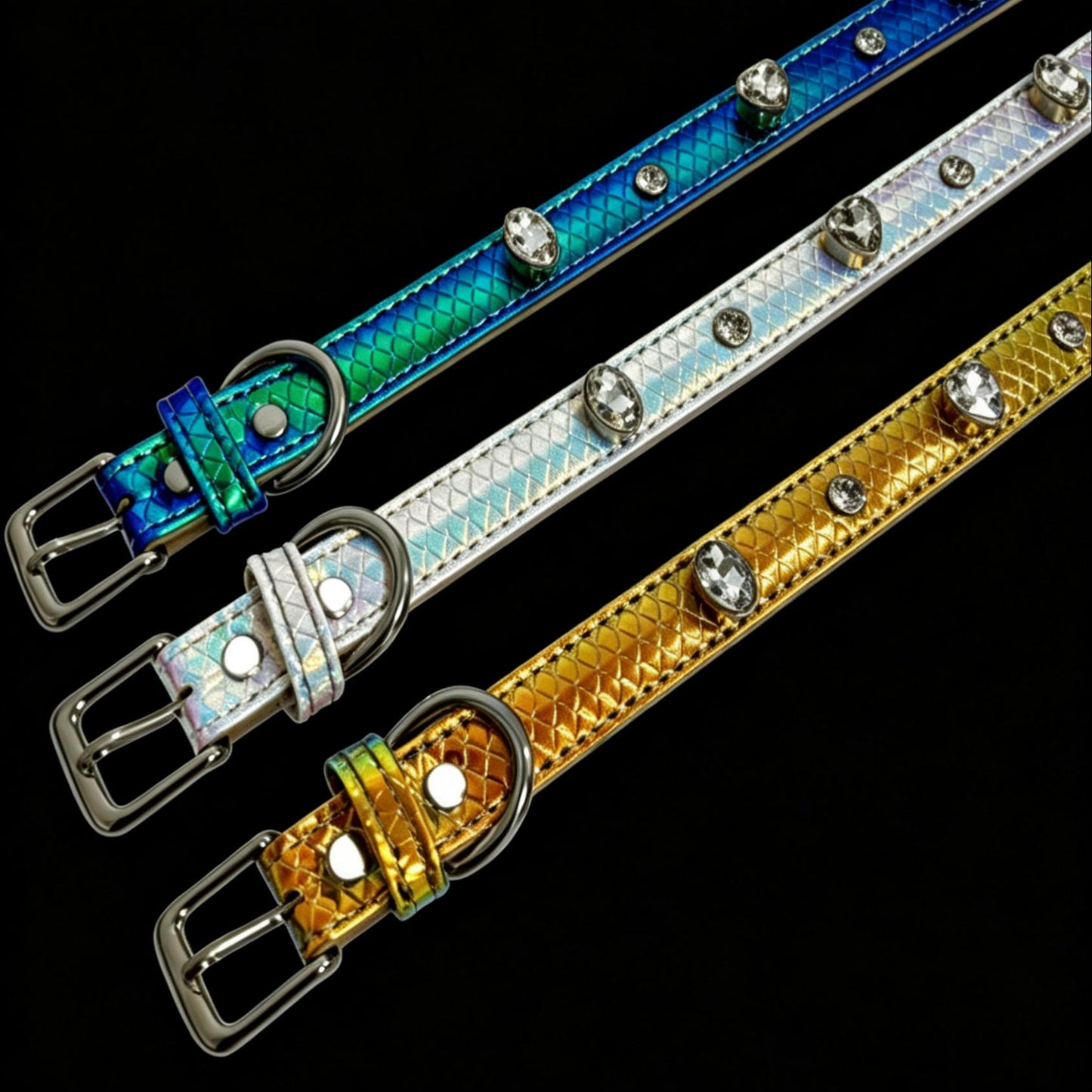 Pet Dog Gradient Rhinestone Collar