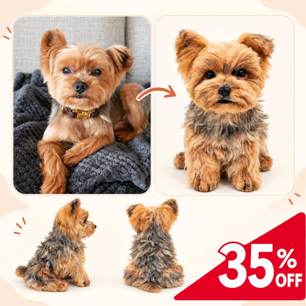 Custom Pet Replica Dog & Cat Plush
