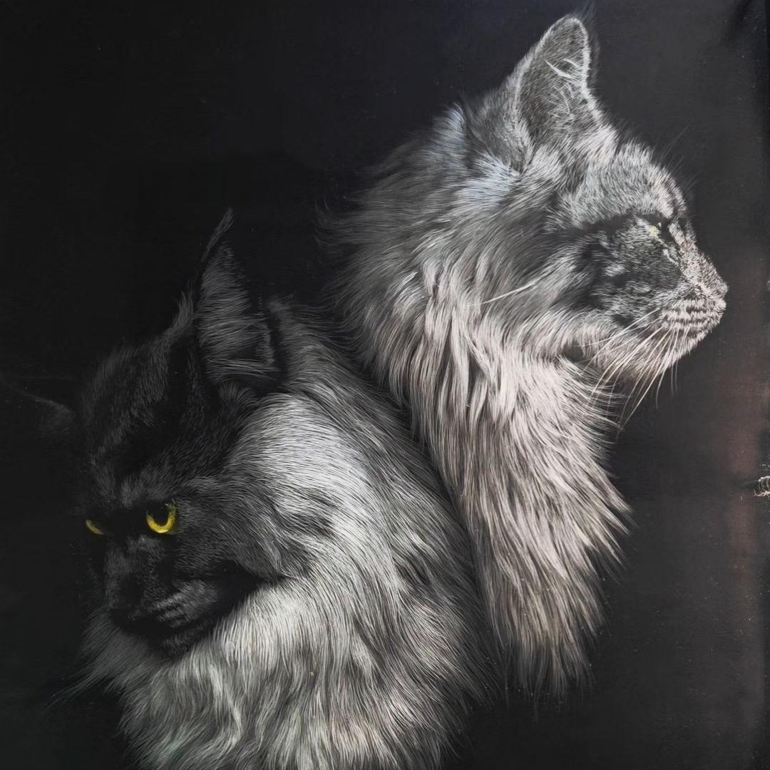 Custom 3D Pet Carving Acrylic Portrait