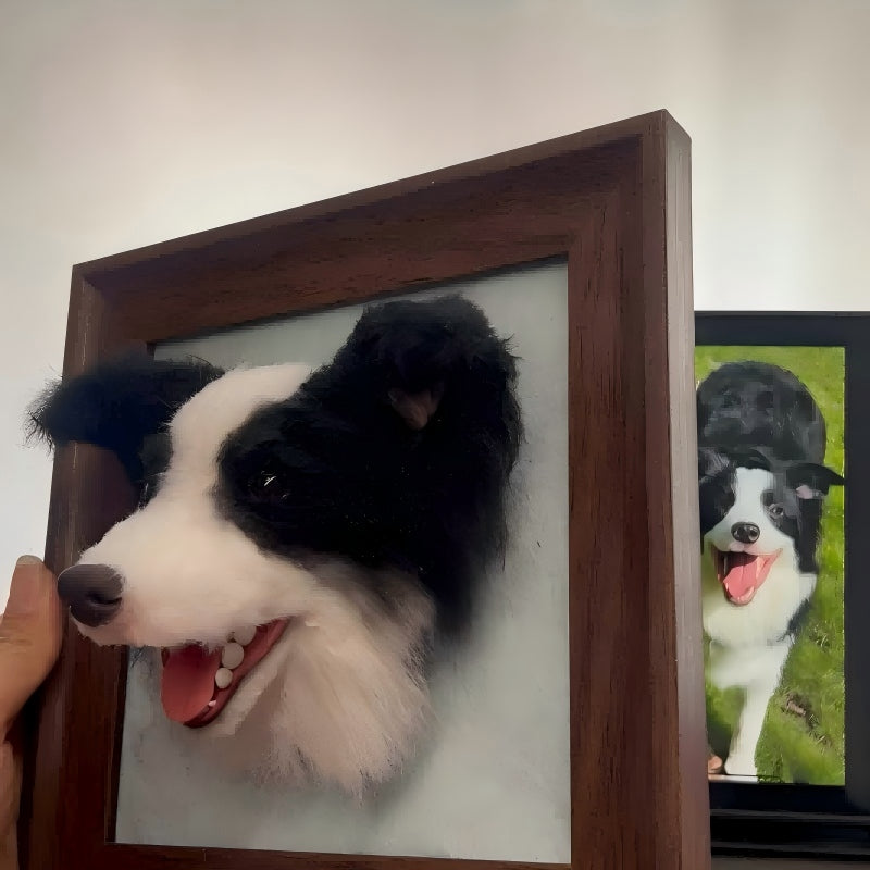Custom Pet Portraits With Frame