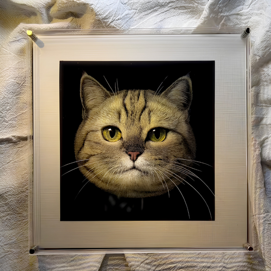 Custom 3D Pet Carving Acrylic Portrait