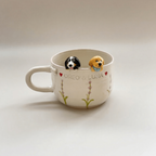 Custom Pet Mug -3D Dog or Cat Figurine Cup, Personalized Handmade Ceramic Mug,Memorial Gift for Pet Lovers,Personalized Pet Mug Coffee Cup
