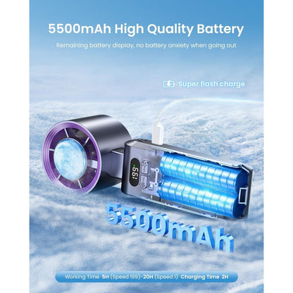 Handheld Portable Turbo Fan with Ice Cooler