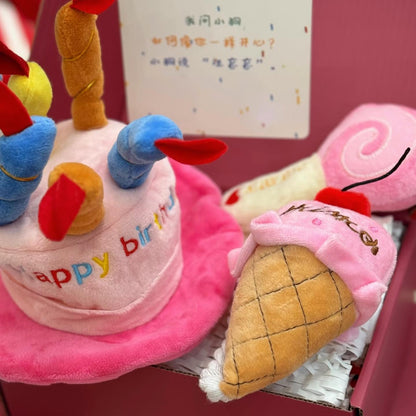 Dog Squeaky Toy Birthday Gift Box