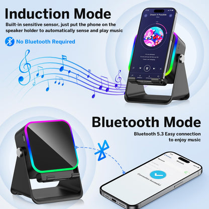 5-in-1 Wireless Bluetooth Speaker with Phone Stand