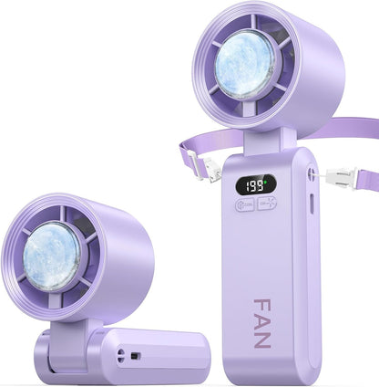 Handheld Portable Turbo Fan with Ice Cooler