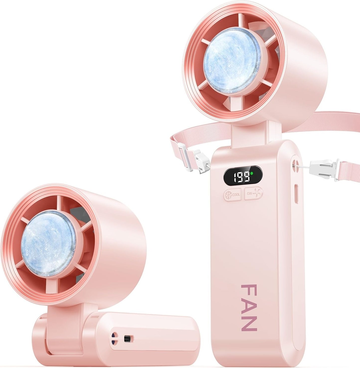 Handheld Portable Turbo Fan with Ice Cooler